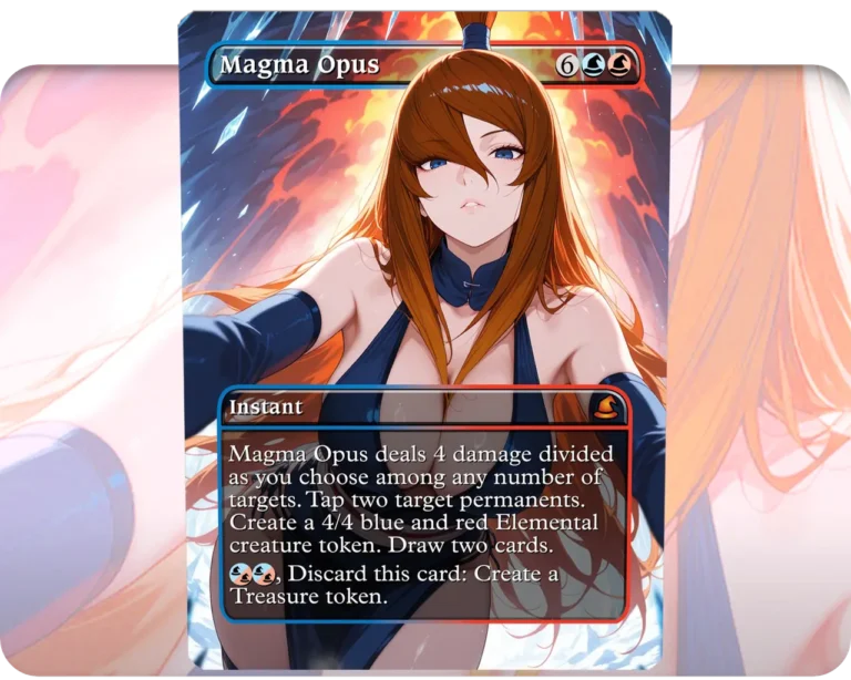 Mei Terumi (Naruto) - Magma Opus custom MTG proxy single card artwork