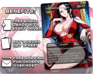Boa Hancock (One Piece) - Captivating Vampire proxy card promotional artwork