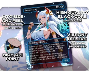 Yamato (One Piece) - Frost Titan proxy card size and print guide