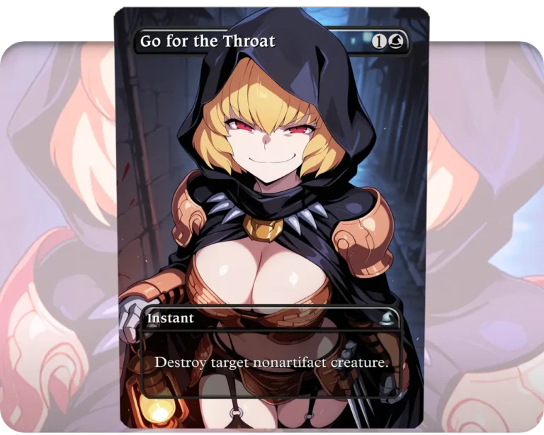 Clementine (Overlord) - Go for the Throat custom MTG proxy single card artwork