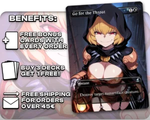 Clementine (Overlord) - Go for the Throat proxy card promotional artwork