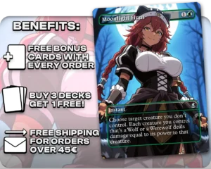 Lupusregina (Overlord) - Moonlight Hunt proxy card promotional artwork