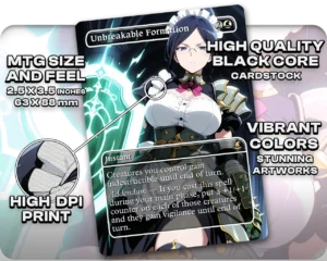 Yuri (Overlord) - Unbreakable Formation proxy card size and print guide