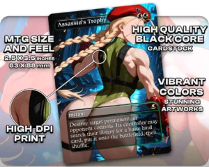 Cammy (Street Fighter) - Assassin's Trophy proxy card size and print guide
