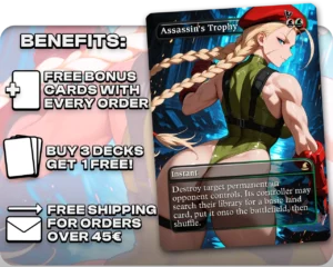 Cammy (Street Fighter) - Assassin's Trophy proxy card promotional artwork