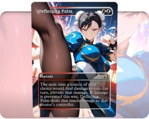 Chun-Li (Street Fighter) - Deflecting Palm custom MTG proxy single card artwork