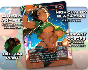 Laura (Street Fighter) - Electrodominance proxy card size and print guide