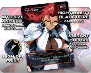 Crimson Viper (Street Fighter) - Volt Charge proxy card size and print guide
