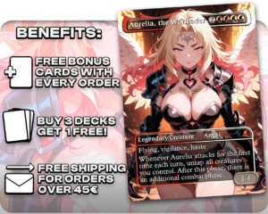 Aurelia, the Warleader (problemprincess) proxy card promotional artwork