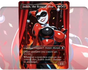 Harley Quinn - Judith, the Scourge Diva custom MTG proxy single card artwork
