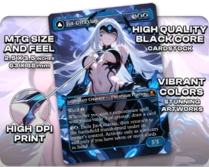 Jin-Gitaxias proxy card size and print guide