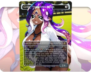 Codie, Vociferous Codex (Gyaru) custom MTG proxy single card artwork