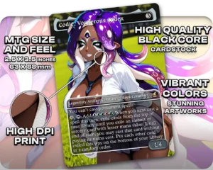 Codie, Vociferous Codex (Gyaru) proxy card size and print guide