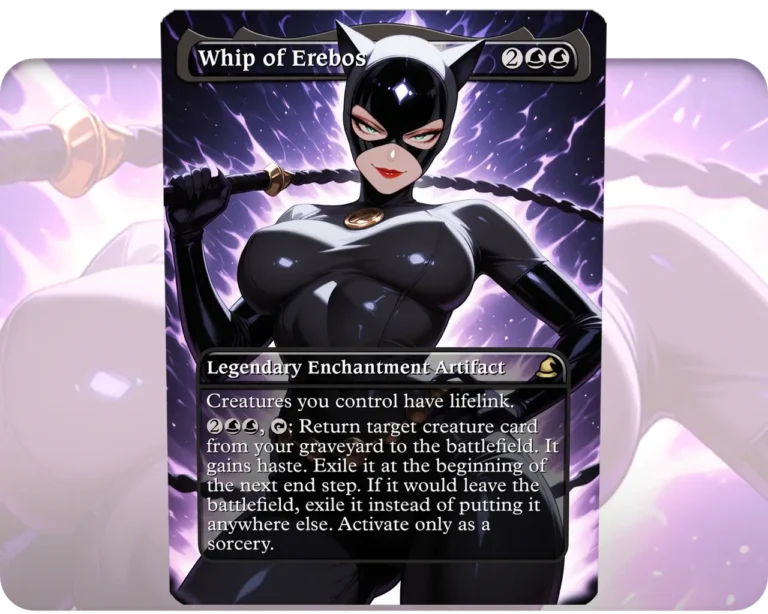 Catwoman - Whip of Erebos custom MTG proxy single card artwork