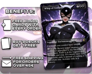 Catwoman - Whip of Erebos proxy card promotional artwork