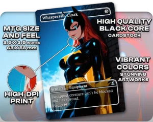 Batgirl - Whispersilk Cloak proxy card size and print guide