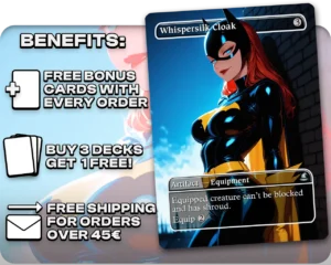 Batgirl - Whispersilk Cloak proxy card promotional artwork