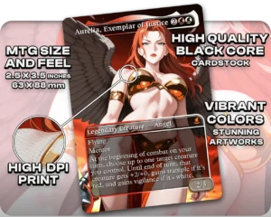 Hawkgirl - Aurelia, Exemplar of Justice proxy card size and print guide