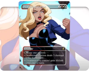 Black Canary - Deafening Clarion custom MTG proxy single card artwork