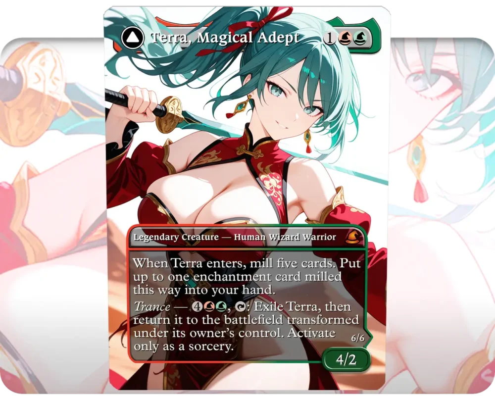 Terra, Magical Adept custom MTG proxy single card artwork
