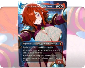 Celeste, Apostle of Ahriman custom MTG proxy single card artwork