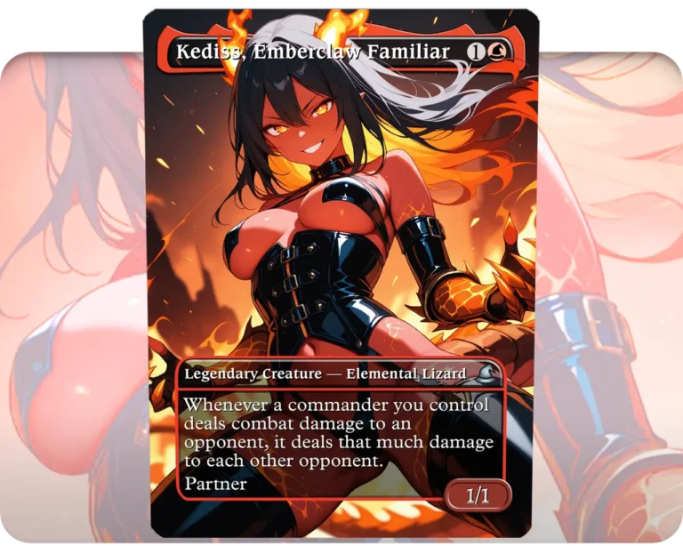 Kediss, Emberclaw Familiar custom MTG proxy single card artwork