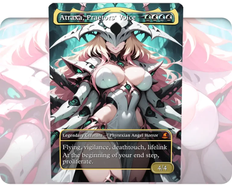 Atraxa, Praetors' Voice (problemprincess) custom MTG proxy single card artwork