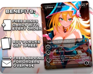 Dark Magician Girl - Liliana of the Veil proxy card promotional artwork