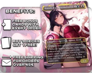 Ahri (League of legends) - Narset, Enlightened Exile proxy card promotional artwork