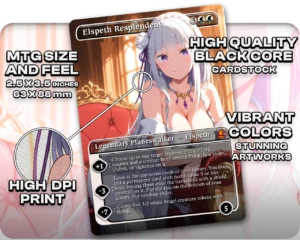 Emilia (ReZero) - Elspeth Resplendent proxy card size and print guide