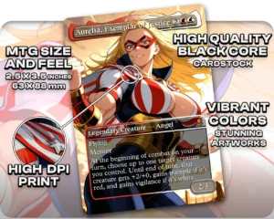 Cathleen Bate (Star and Stripe) - Aurelia, Exemplar of Justice proxy card size and print guide