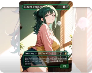 Inko Midoryia (MHA) - Bloom Tender custom MTG proxy single card artwork