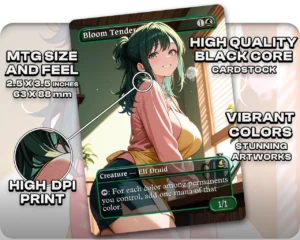Inko Midoryia (MHA) - Bloom Tender proxy card size and print guide