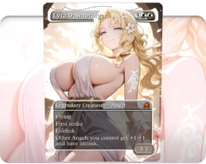 Aphrodite (Record of Ragnarok) - Lyra Dawnbringer custom MTG proxy single card artwork