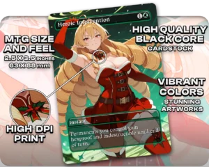 Elinalise Dragonroad (Mushoku Tensei) - Heroic Intervention proxy card size and print guide