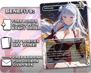 Emilia (ReZero) - Solitude proxy card promotional artwork