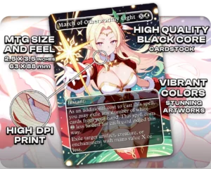 Fiel Nirvalen (No game No Life) - March of Otherworldly Light proxy card size and print guide
