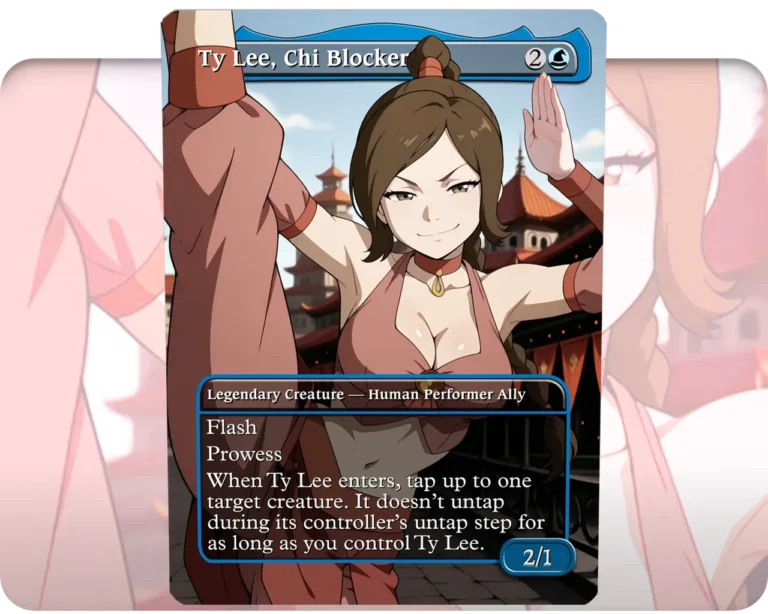 Ty Lee, Chi Blocker (Adult Version) custom MTG proxy single card artwork