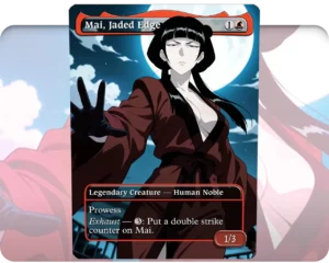 Mai, Jaded Edge (Adult Version) custom MTG proxy single card artwork
