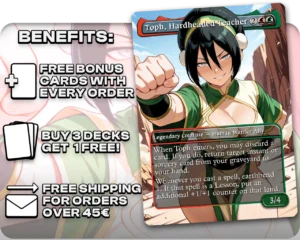 Toph, Hardheaded Teacher (Adult Version) proxy card promotional artwork
