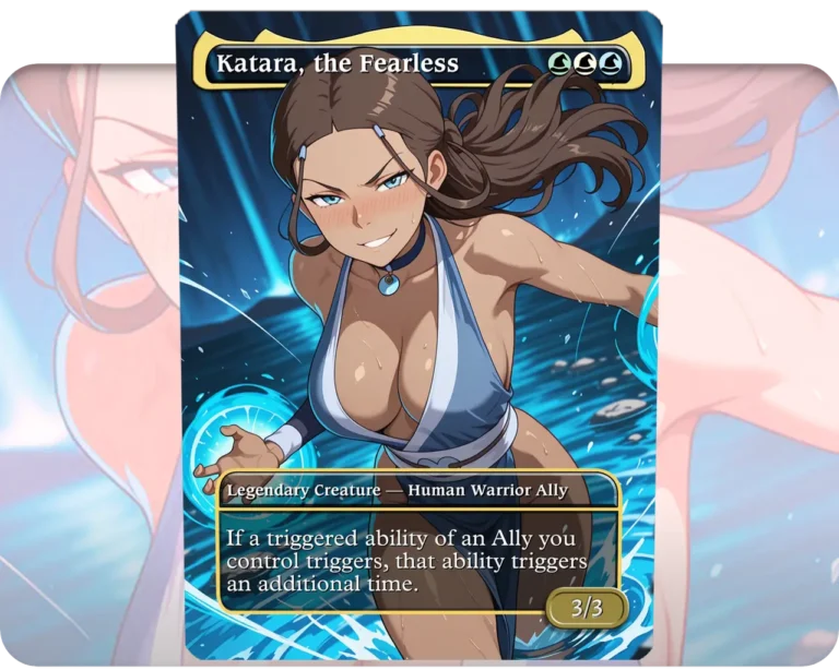 Katara, the Fearless (Adult Version) custom MTG proxy single card artwork