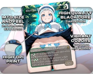 Mero (Plus-Sized Elf) - Rhys the Redeemed proxy card size and print guide