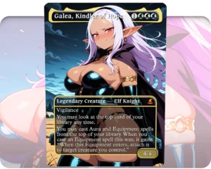 Kuroeda (Plus-Sized Elf) - Galea, Kindler of Hope custom MTG proxy single card artwork
