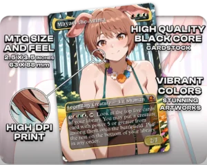 Oku (Plus-Sized Elf) - Mayael the Anima proxy card size and print guide