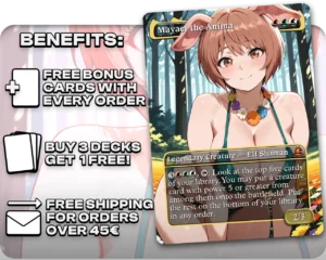 Oku (Plus-Sized Elf) - Mayael the Anima proxy card promotional artwork