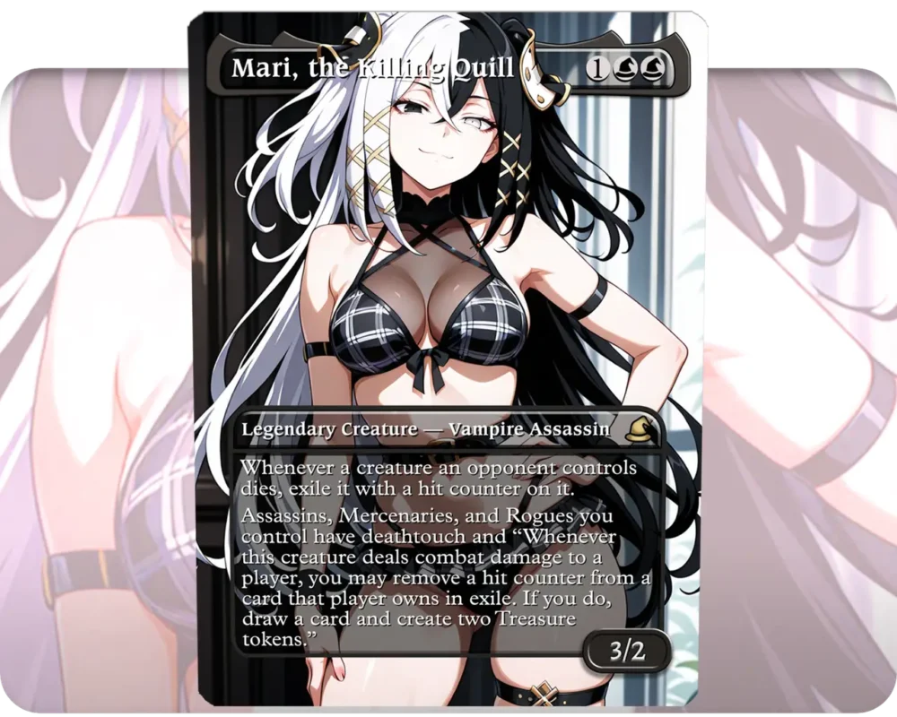 Antilene (Overlord) - Mari, the Killing Quill custom MTG proxy single card artwork