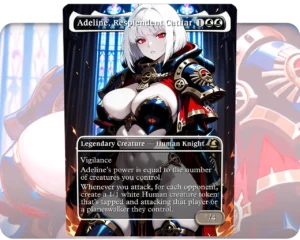 Adepta Sororitas (Warhammer 40k) - Adeline, Resplendent Cathar custom MTG proxy single card artwork