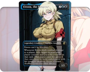 Seras Victoria (Hellsing) - Etrata, the Silencer custom MTG proxy single card artwork