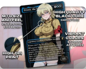 Seras Victoria (Hellsing) - Etrata, the Silencer proxy card size and print guide