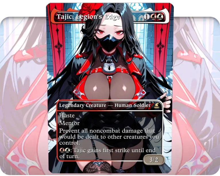 Maiden (NIKKE) - Tajic, Legion's Edge custom MTG proxy single card artwork